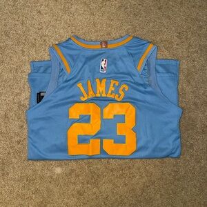 Nike Los Angles Lakers Throwback MPLS LeBron James Jersey